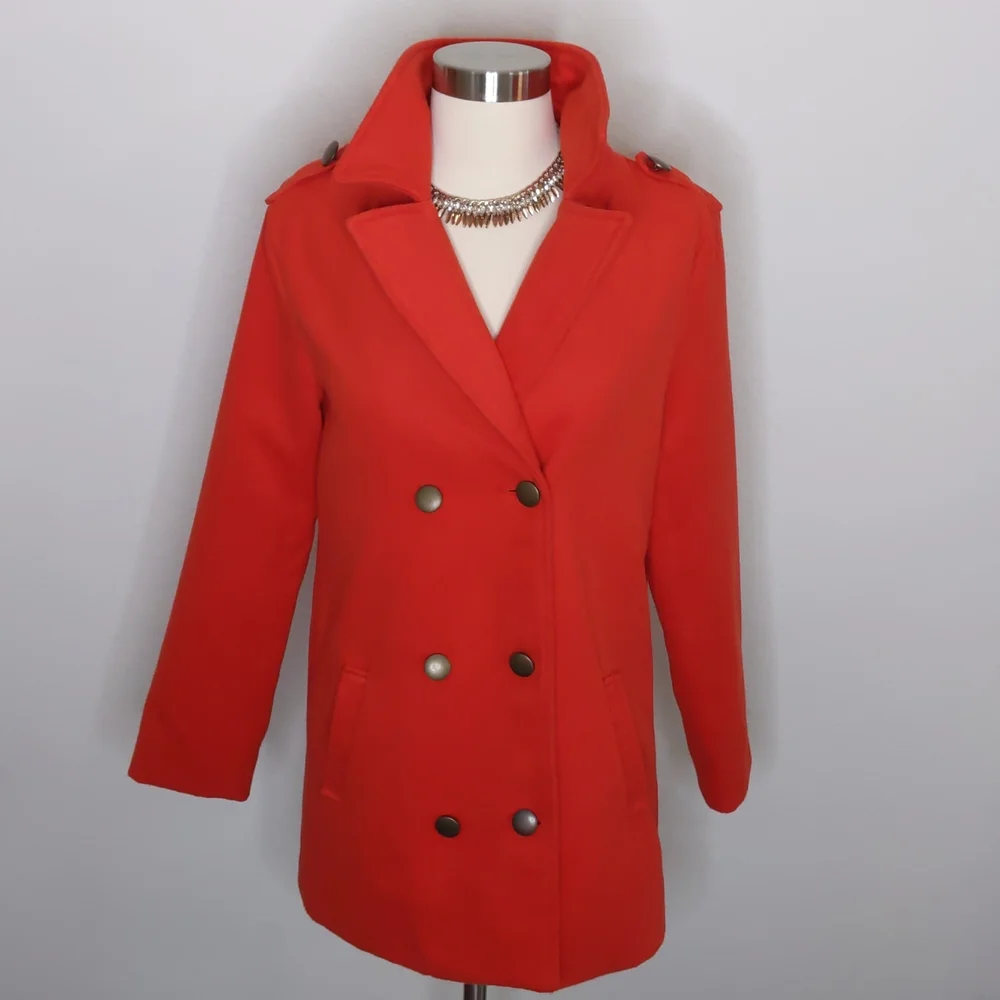 Old Navy Red Pea Coat XXL size 16